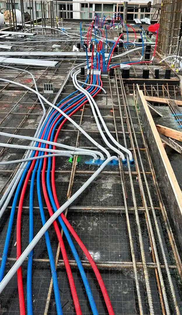 New construction pipe installation in West Vancouver