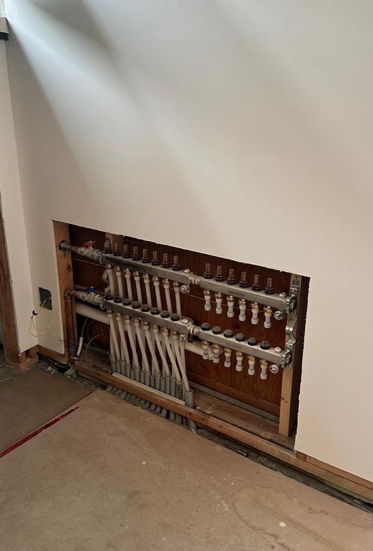 Residential drain and supply installation
