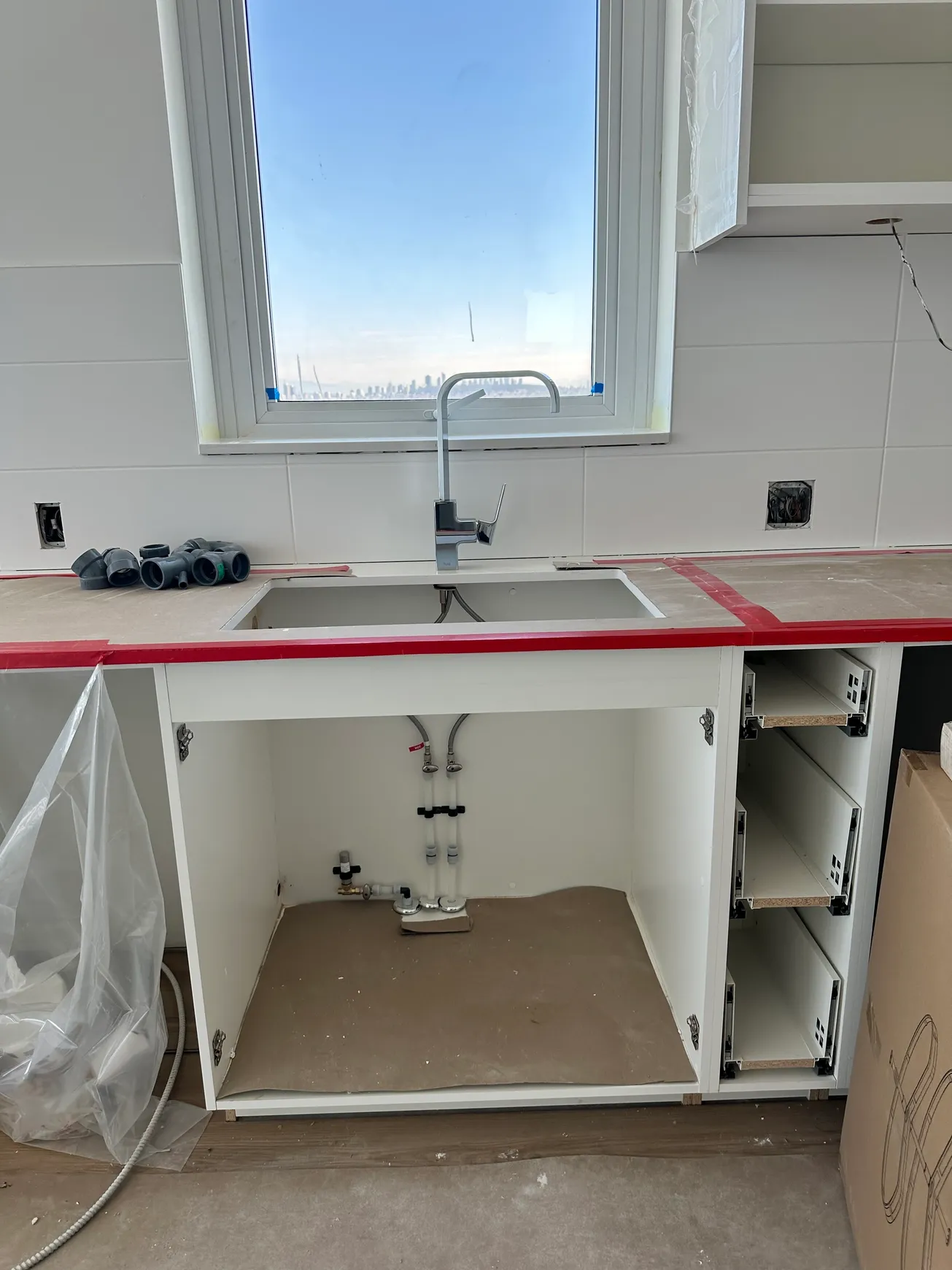 Renovation pipe installation in Vancouver
