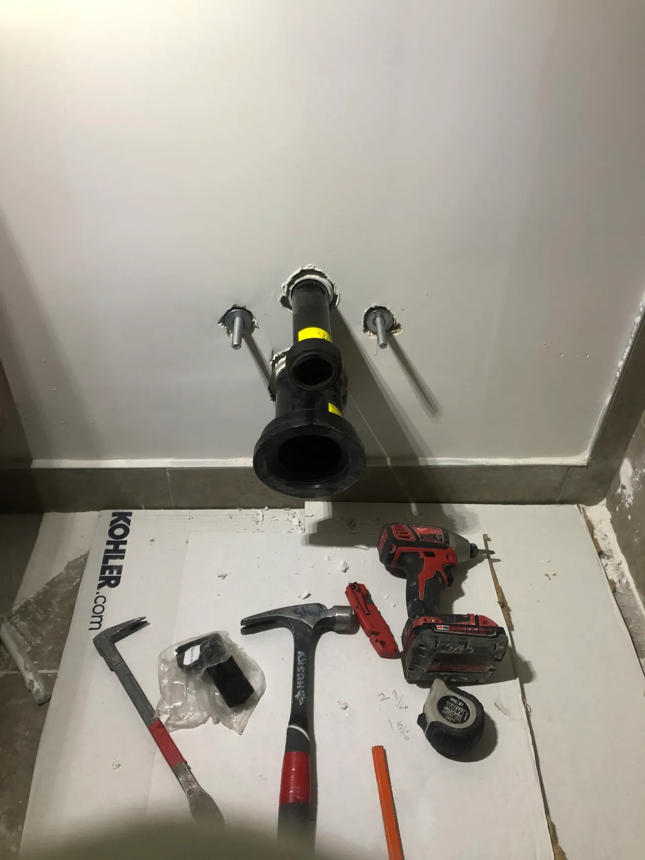 Commercial mechanical rough-in in Vancouver